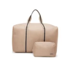 Tan Workout Tote Bag and Waist Bag DSW Light Brown Canvas Bag Fanny Pack Set NWT